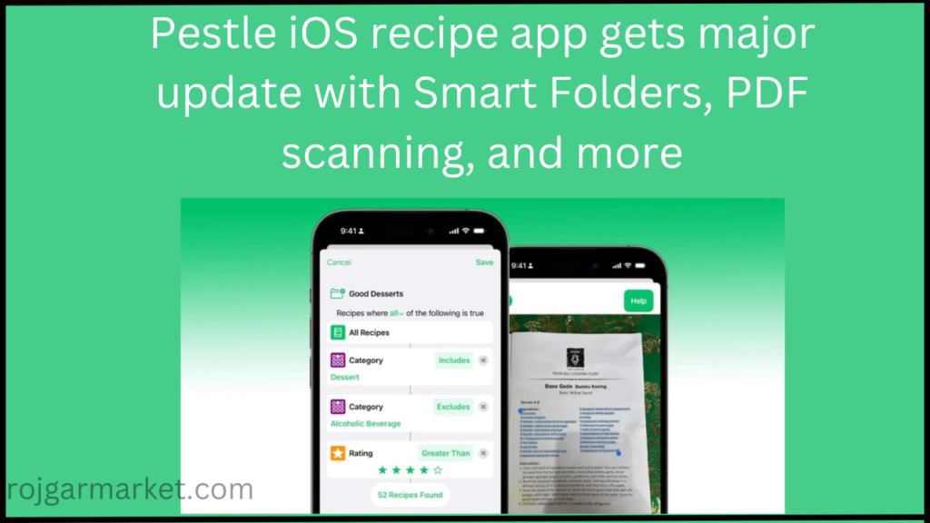 Pestle iOS recipe app gets major update with Smart Folders, PDF scanning, and more