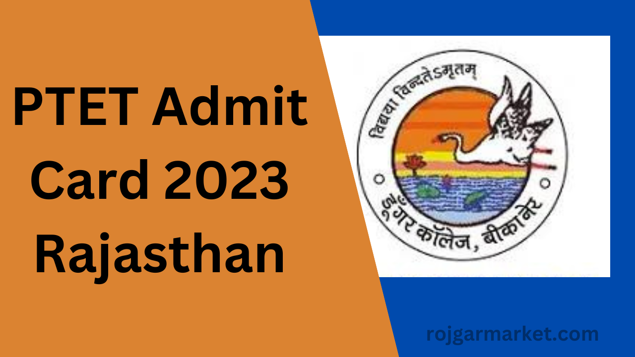 PTET Admit Card 2023 Rajasthan