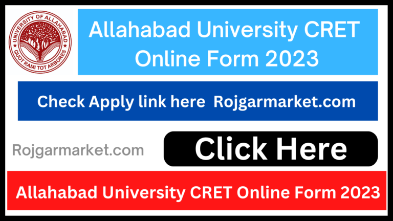 Allahabad University CRET Online Form 2023